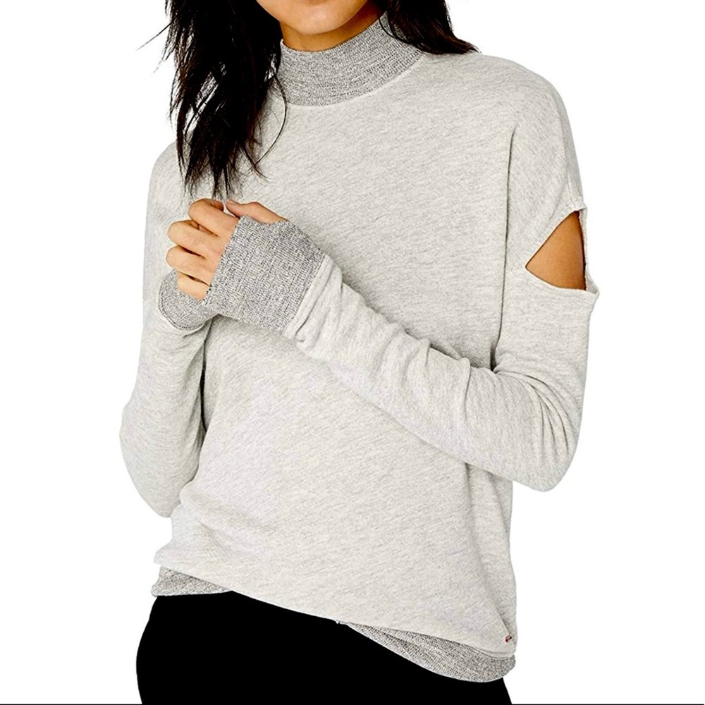 n:PHILANTHROPY Sedro Sweatshirt, gray heather, soft, Like New, S
